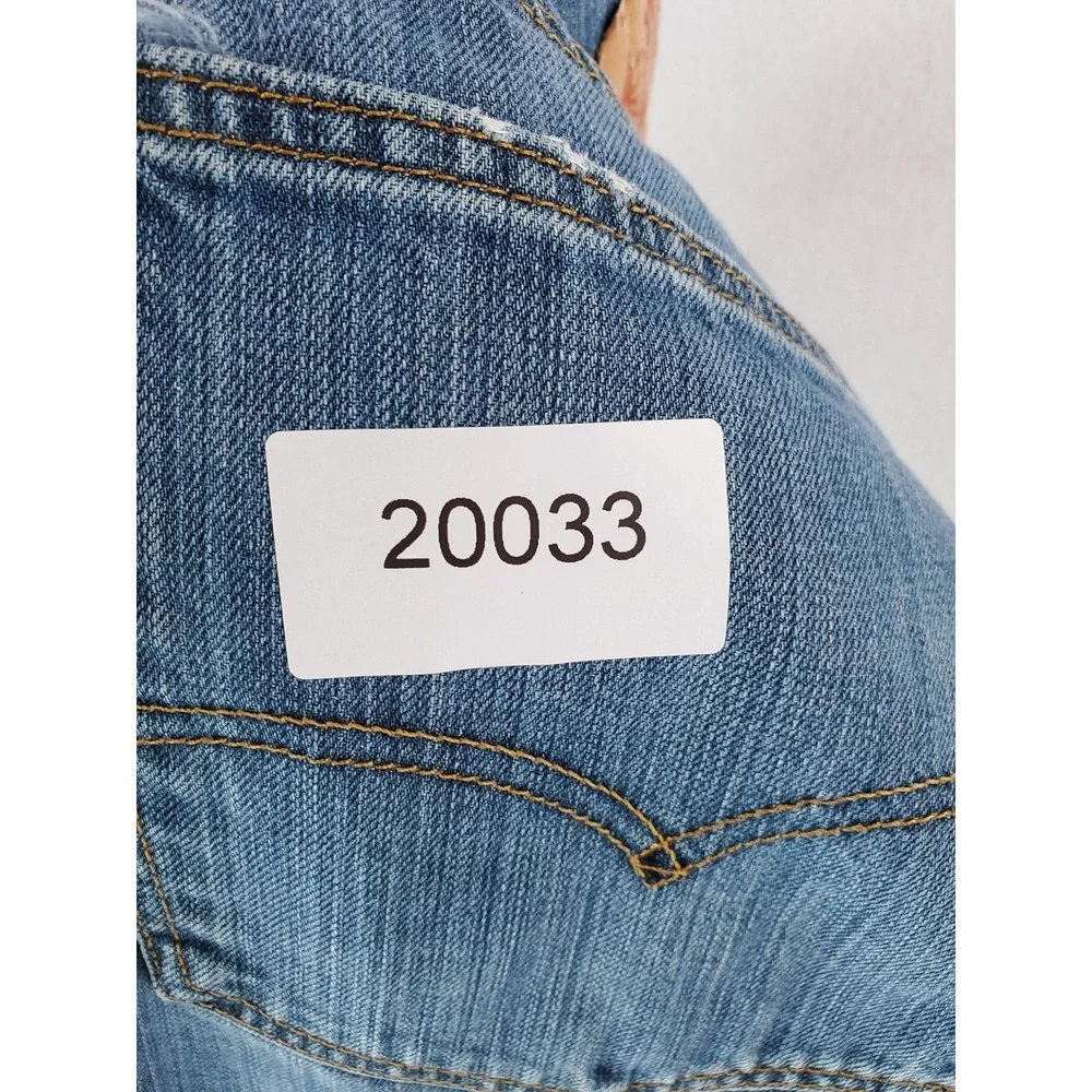 Levis 559 Jeans Mens 48x29 Blue Denim Straight Leg Relaxed Fit Distressed Pants